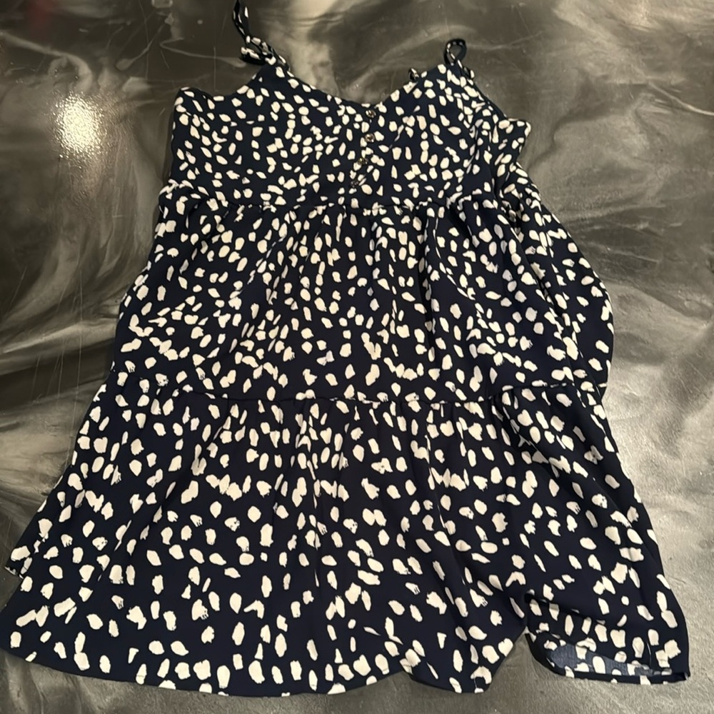No brand listed navy /white sundress